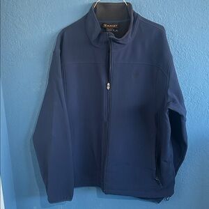 Ariat Men's Navy Soft Shell Fleece Lined Jacket